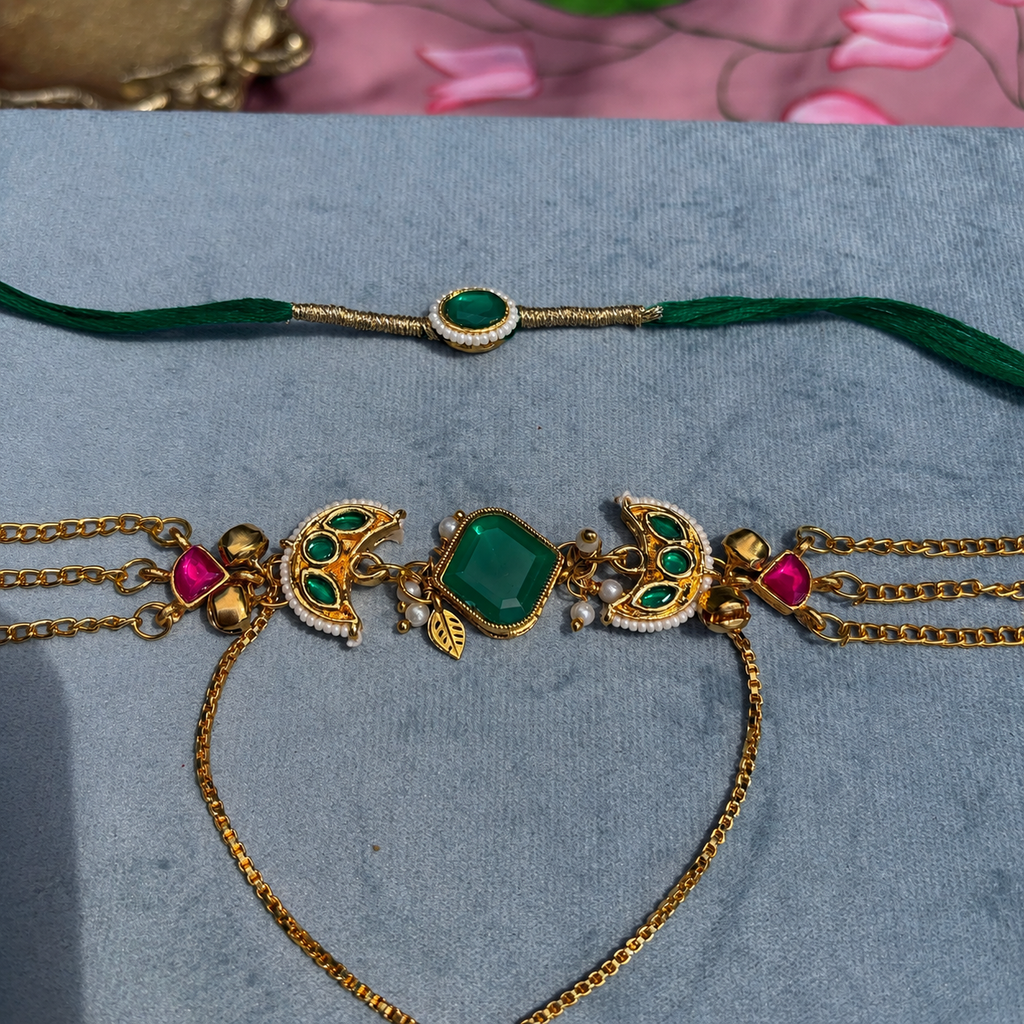 Emerald Shringar Set
