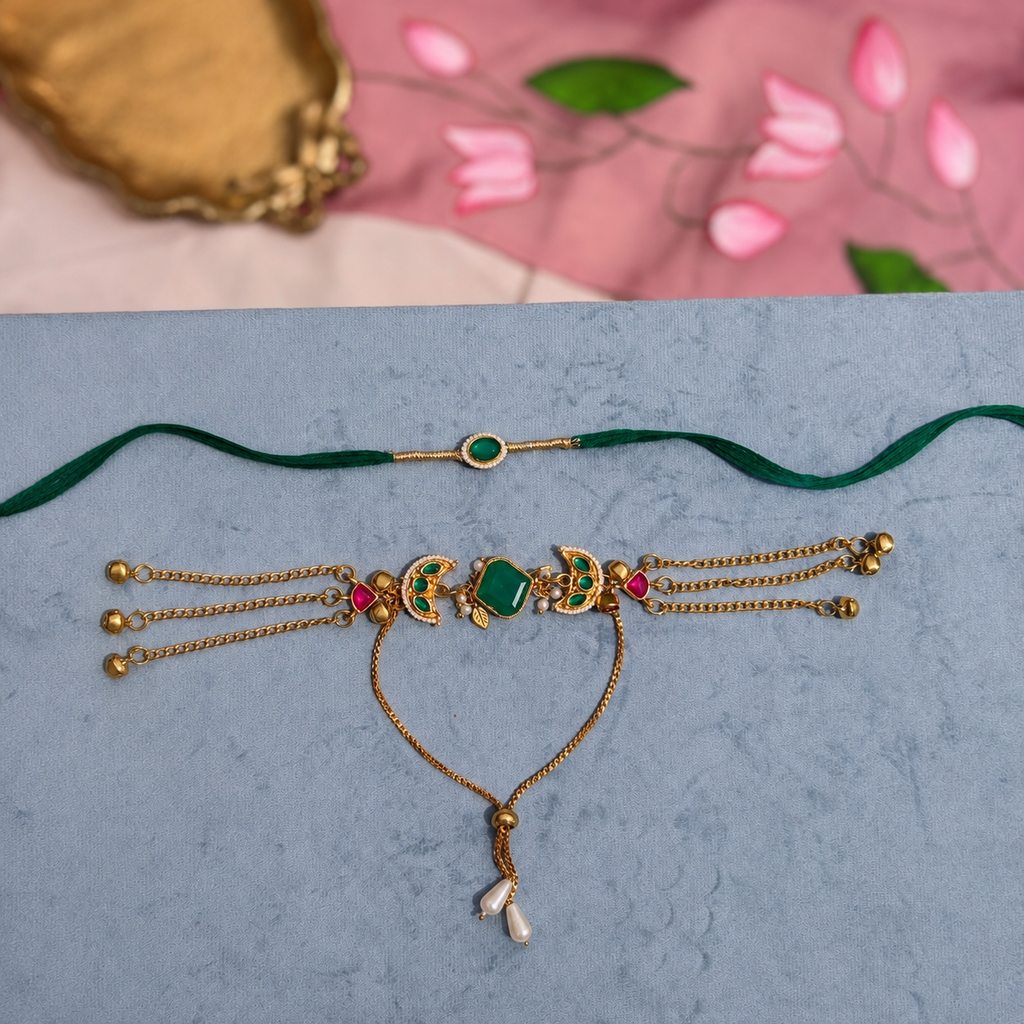 Emerald Shringar Set