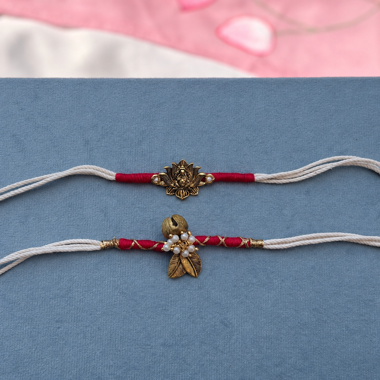 Ganesh Pallav Rakhi Set