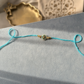 Aqua Kundan Rakhi