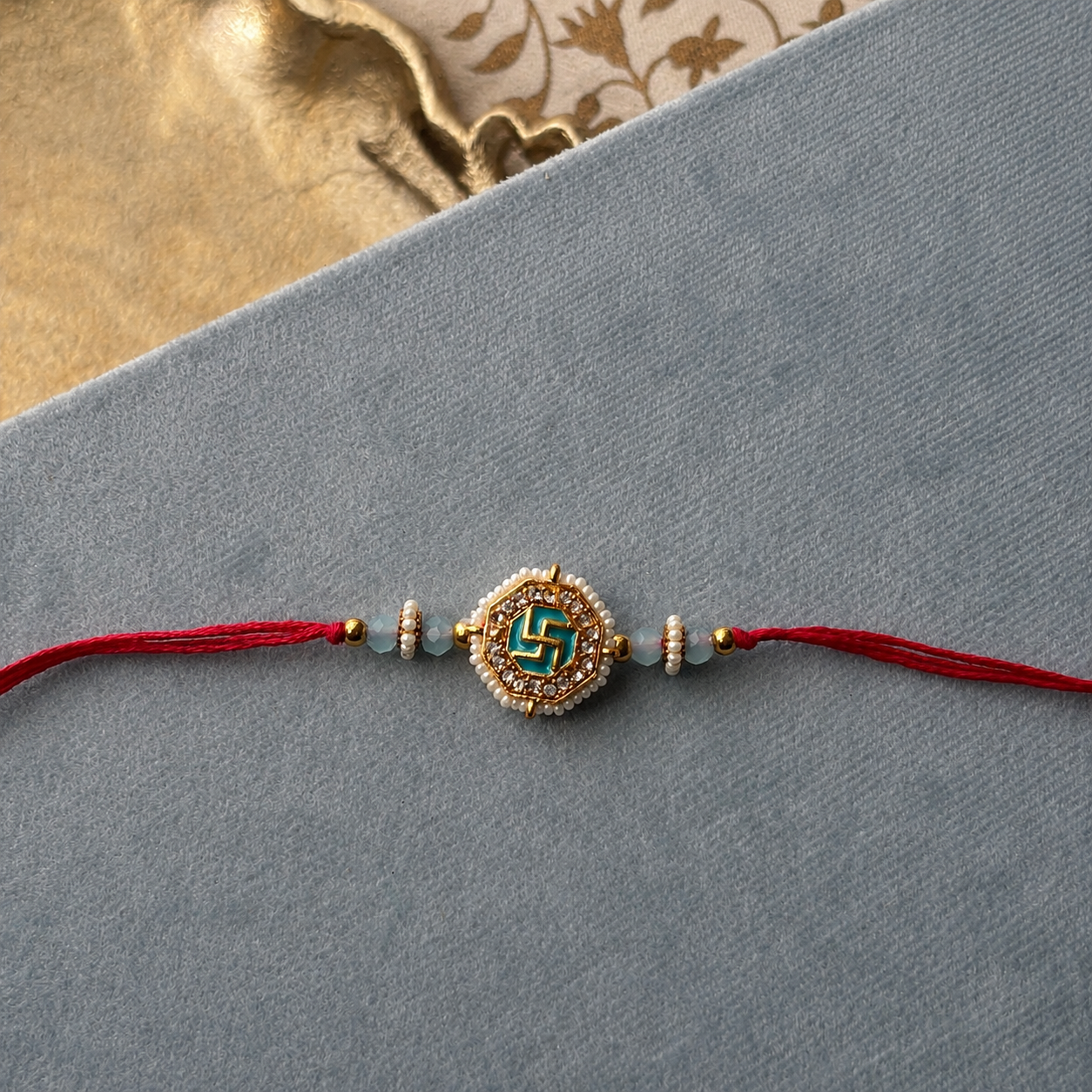 Laal Swastik Shree Rakhi