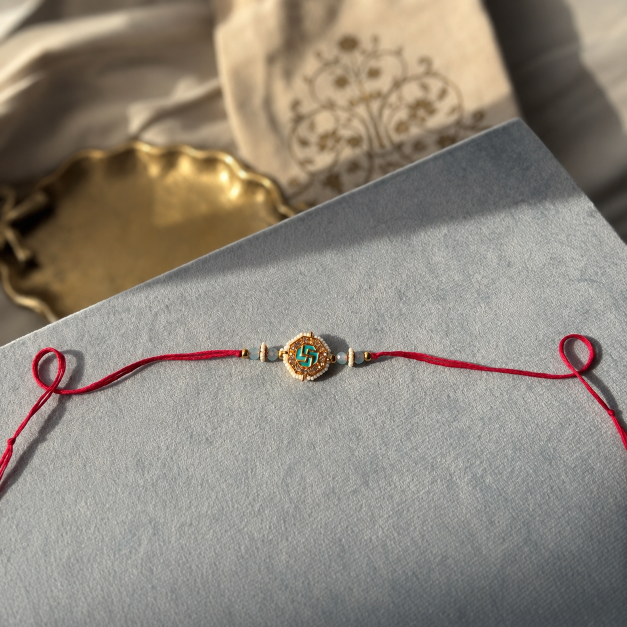 Laal Swastik Shree Rakhi