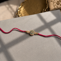 Turquoise Bloom Rakhi
